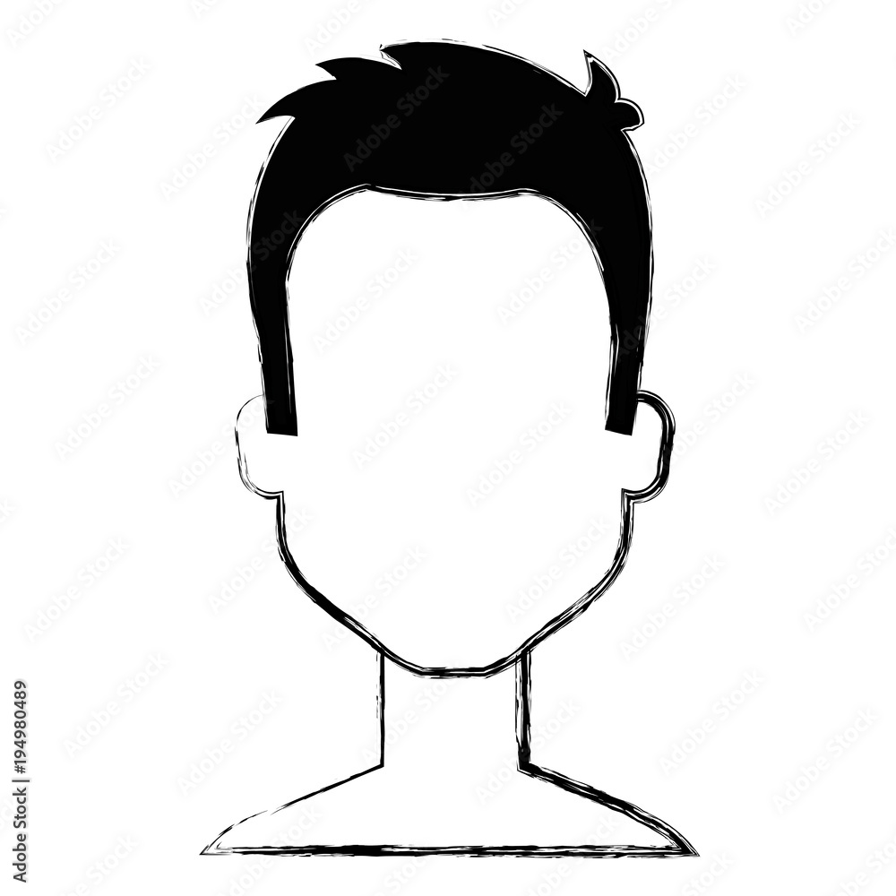 young man shirtless avatar character vector illustration design young man shirtless avatar character vector illustration design