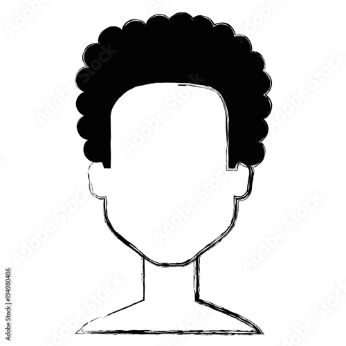 young man shirtless avatar character vector illustration design