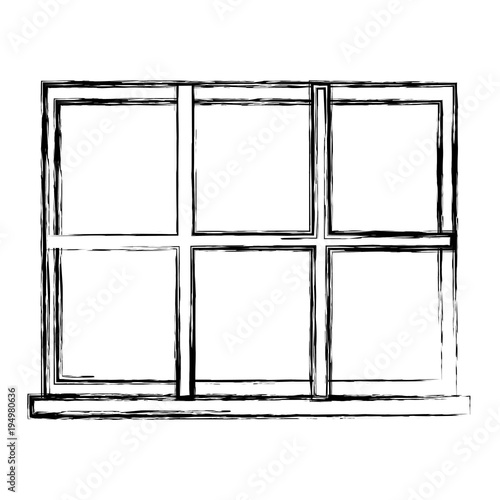 window apartment isolated icon vector illustration design