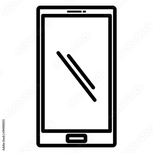 smartphone device isolated icon vector illustration design