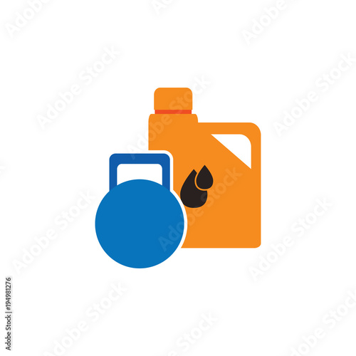 Kettle Bell Oil Logo Icon Design