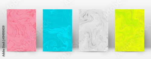 Abstract cover. Modern design template. Admirable suminagashi marble. Minimalistic hipster flyer design. Fancy trendy abstract cover. Vector illustration.
