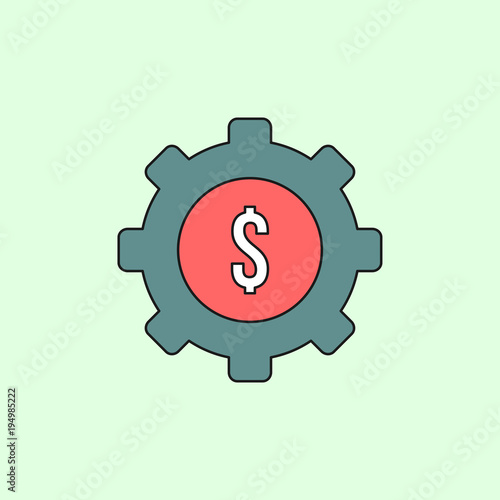 Setting Banking And Finance Icon