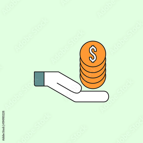 Coins Symbol Banking And Finance Icon