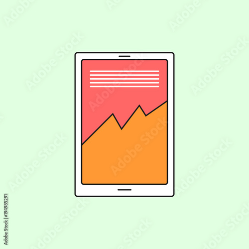 Finance Report Tablet Mobile Banking And Finance Icon