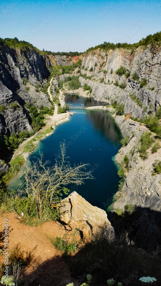 Beautiful landscape Velka Amerika lakes in Czech republic