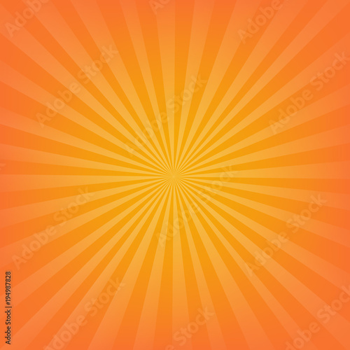 Orange Sunburst Background