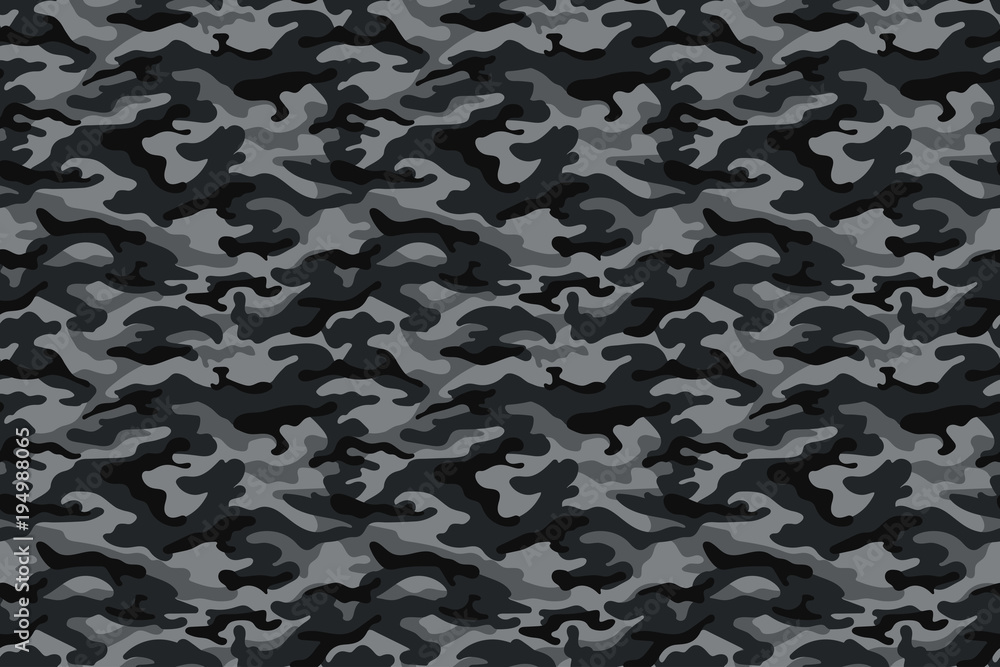 Army camouflage texture, black and gray. Vector Army camouflage texture, black and gray. Vector