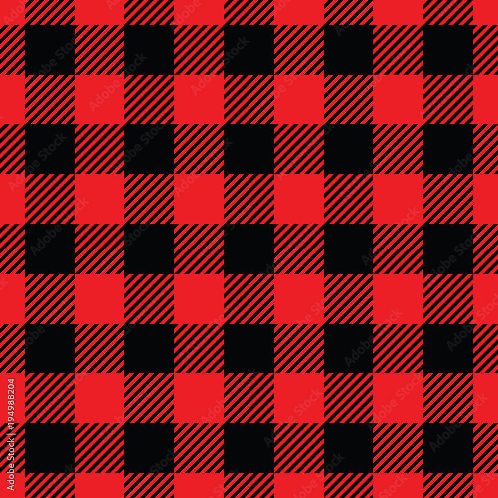 red tartan fabric texture plaid seamless pattern.Vector illustration. red tartan fabric texture plaid seamless pattern.Vector illustration.
