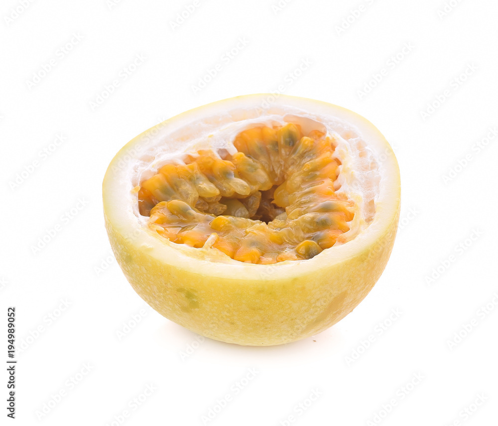 Passion fruit isolated on white background Passion fruit isolated on white background