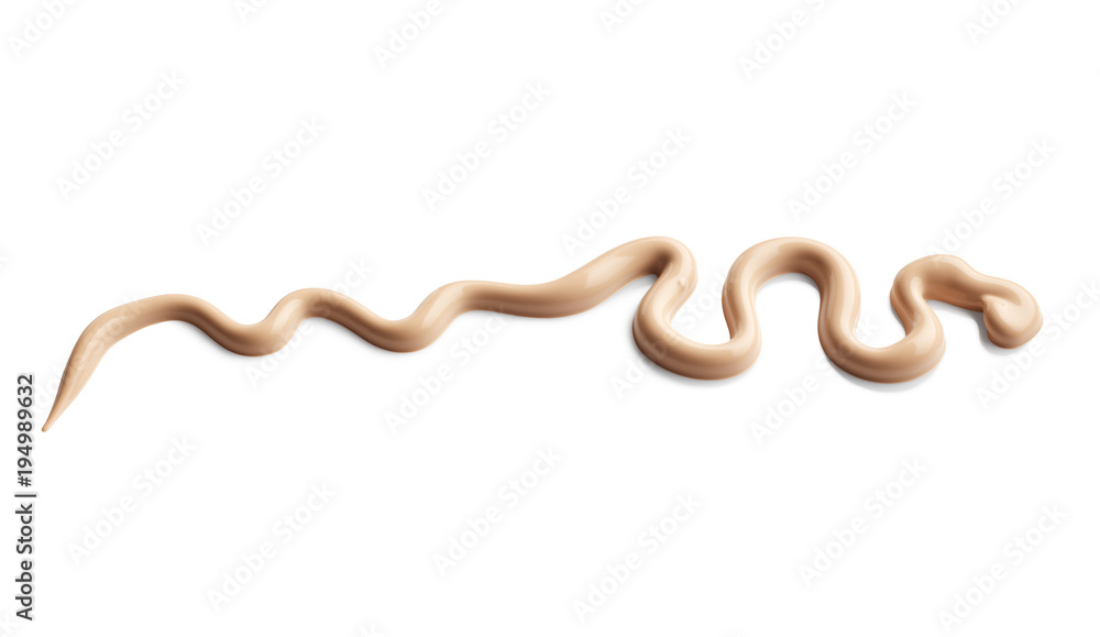 Obraz premium Liquid foundation isolated on white background