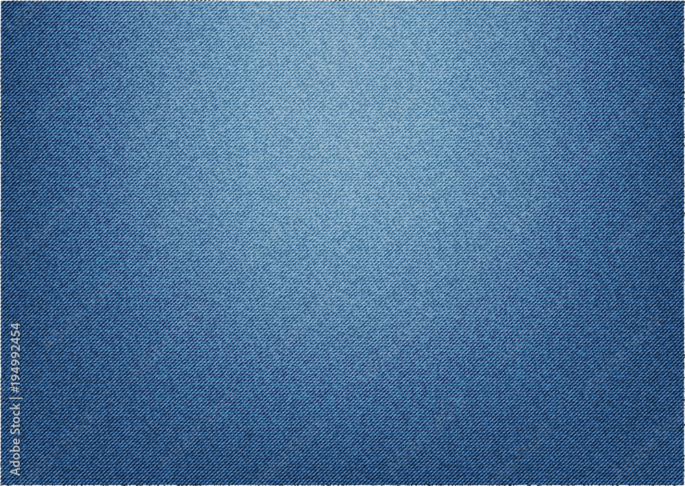 Fototapeta premium Vector image of classic denim texture blue