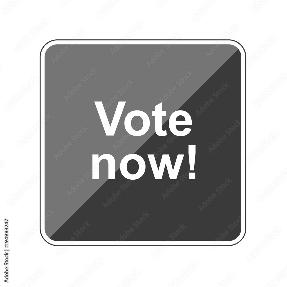 Vote now - Reflektierender App Button Vote now - Reflektierender App Button