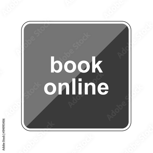 book online - Reflektierender App Button