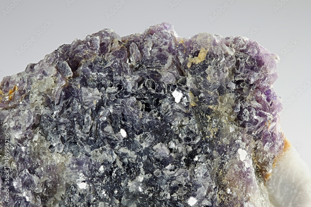Lithium mica lepidolite from Haapaluoma lithium quarry in Finland. Lithium mica lepidolite from Haapaluoma lithium quarry in Finland.