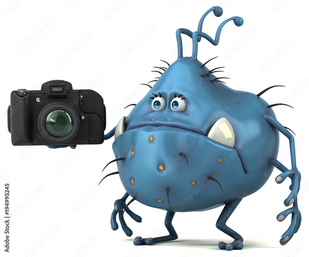 Fun germ - 3D Illustration Fun germ - 3D Illustration