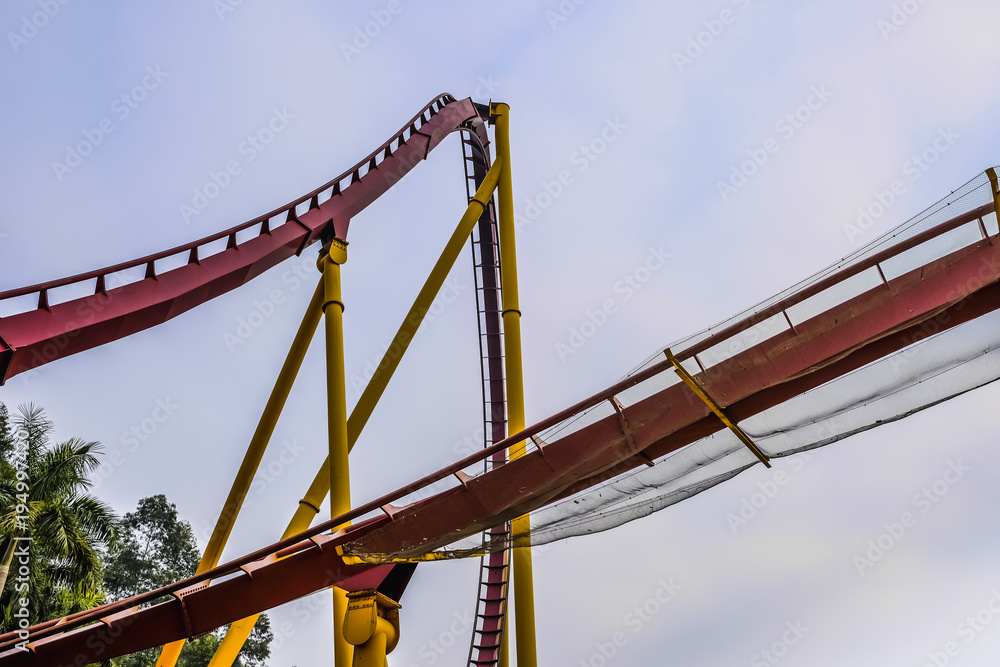 Roller coaster in the playground Roller coaster in the playground