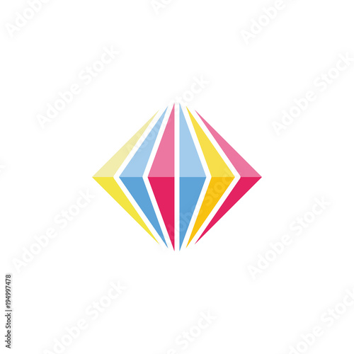 Free Download diamond gemstone colorful sign symbol - GFXLoad