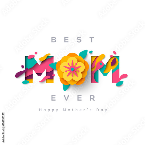 Fototapeta Naklejka Na Ścianę i Meble -  Mothers day greeting card