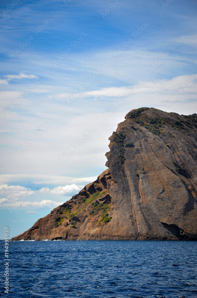 Fototapeta premium Rock of the Indian Head above the Sea at La Ciotat