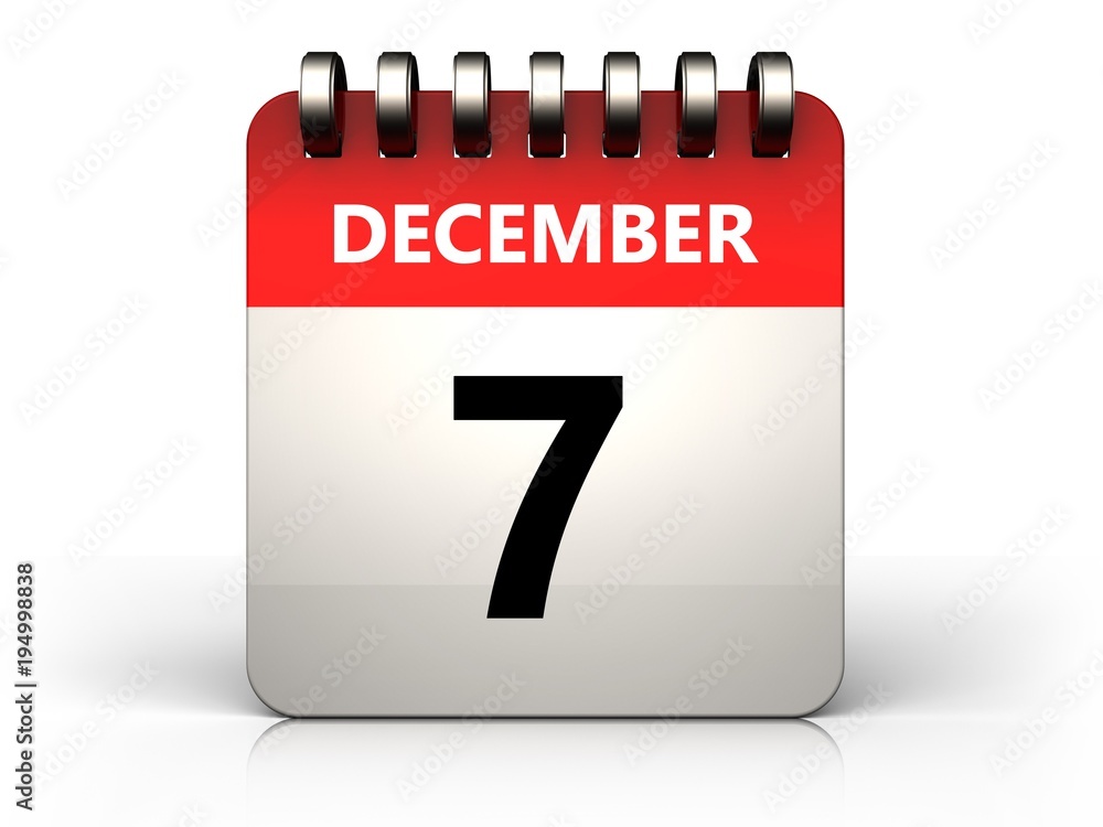 3d 7 december calendar 3d 7 december calendar