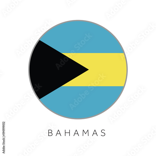 Bahamas flag round circle vector icon Free Download Bahamas flag round circle vector icon - GFXLoad