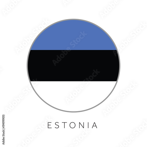 Estonia flag round circle vector icon Free Download Estonia flag round circle vector icon - GFXLoad