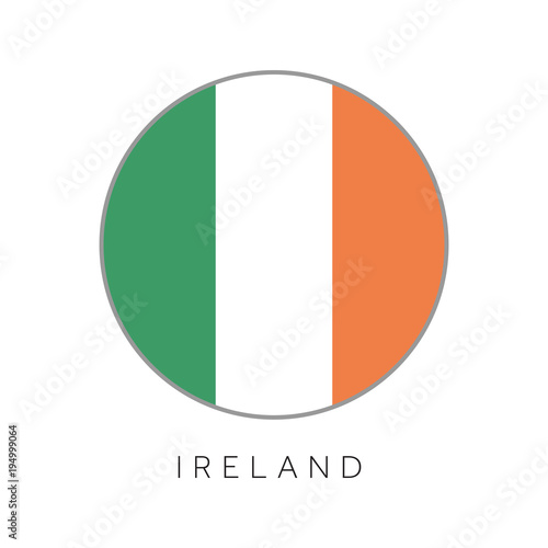 Ireland flag round circle vector icon Free Download Ireland flag round circle vector icon - GFXLoad