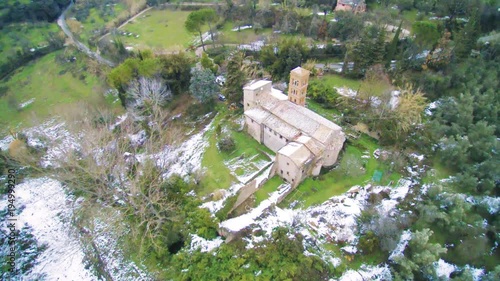 Aerial video of Abbey of Saint John in Argentella photo