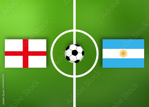 England VS Argentinien - Fußball