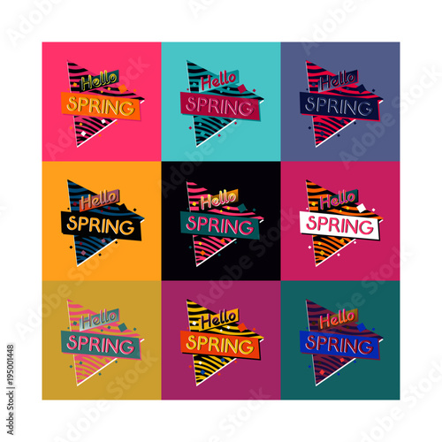 Retro Spring Welcome Social Media Banner