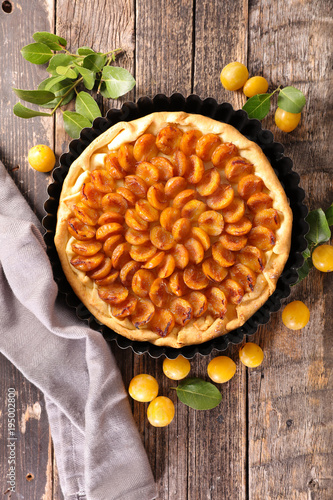 Fotografie homemade plum tart