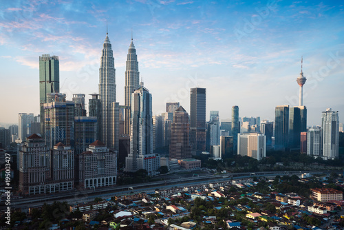 Canvas Print Kuala Lumpur skyline, Kuala Lumpur Malaysia