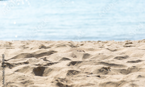 Sea and beach in summer with a holiday.