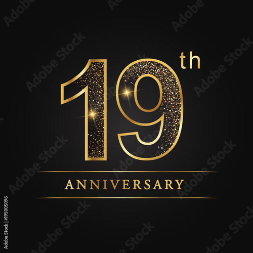 anniversary,aniversary, nineteen years anniversary celebration logotype. 19th anniversary logo. nineteen years.