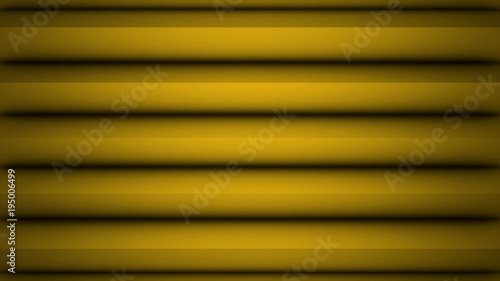 Yellow polygonal geometric surface. Computer generated seamless loop abstract motion background for copy space