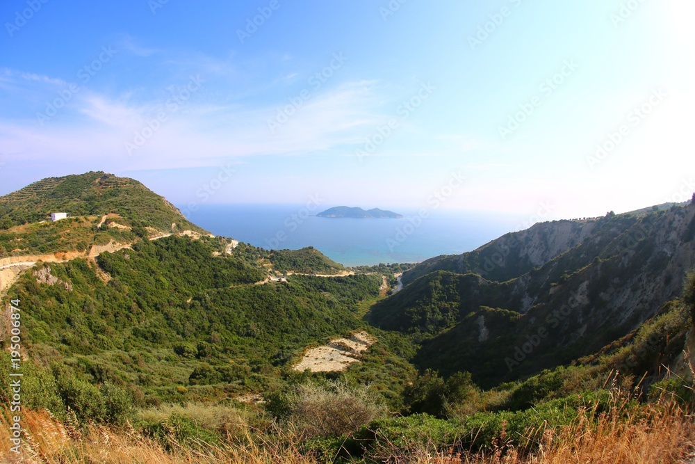 Fototapeta premium mountain landscapes zakynthos island greece