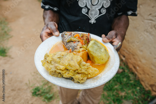 african meal in Uganda