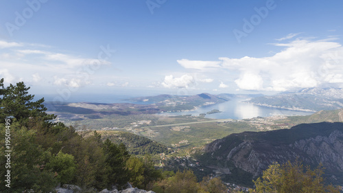 View of the Bay of Kotor  Montenegro