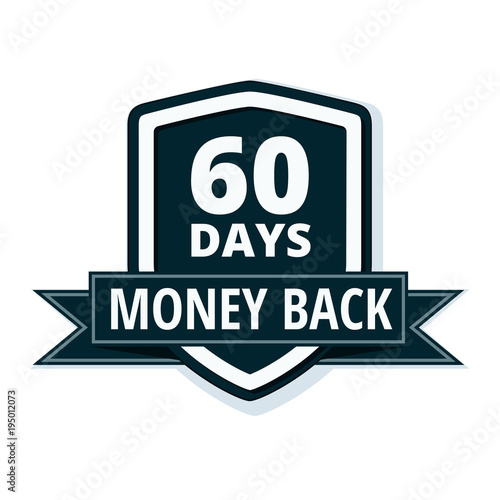 60 Days Money Back Shield illustration