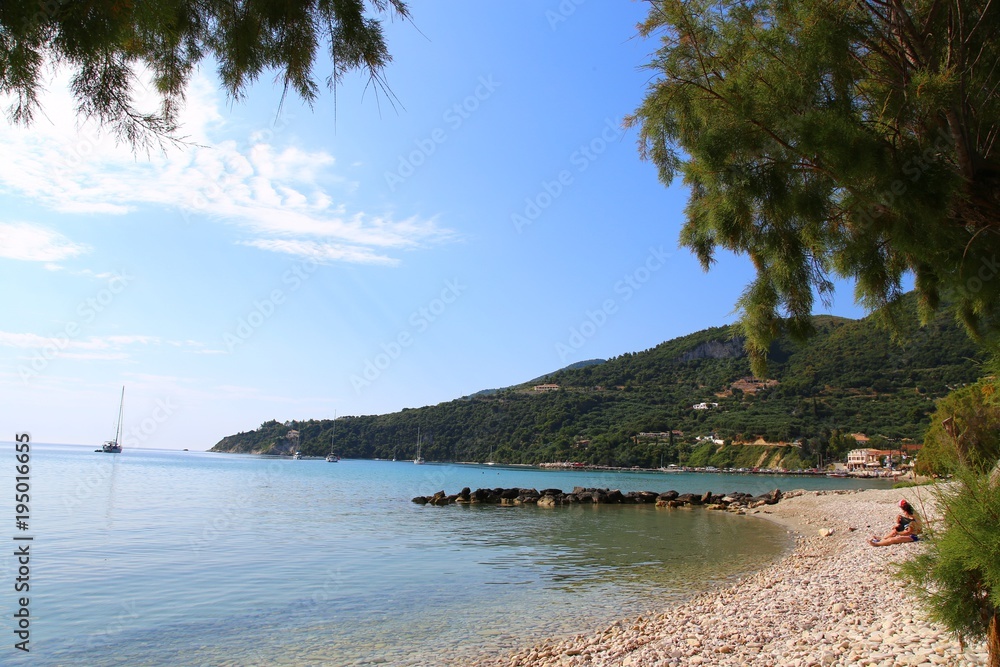 Summer holidays in a Greek island,