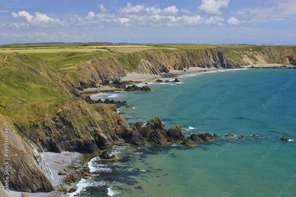 Fototapeta premium Marloes St Brides Bay Pembrokeshire Wales.