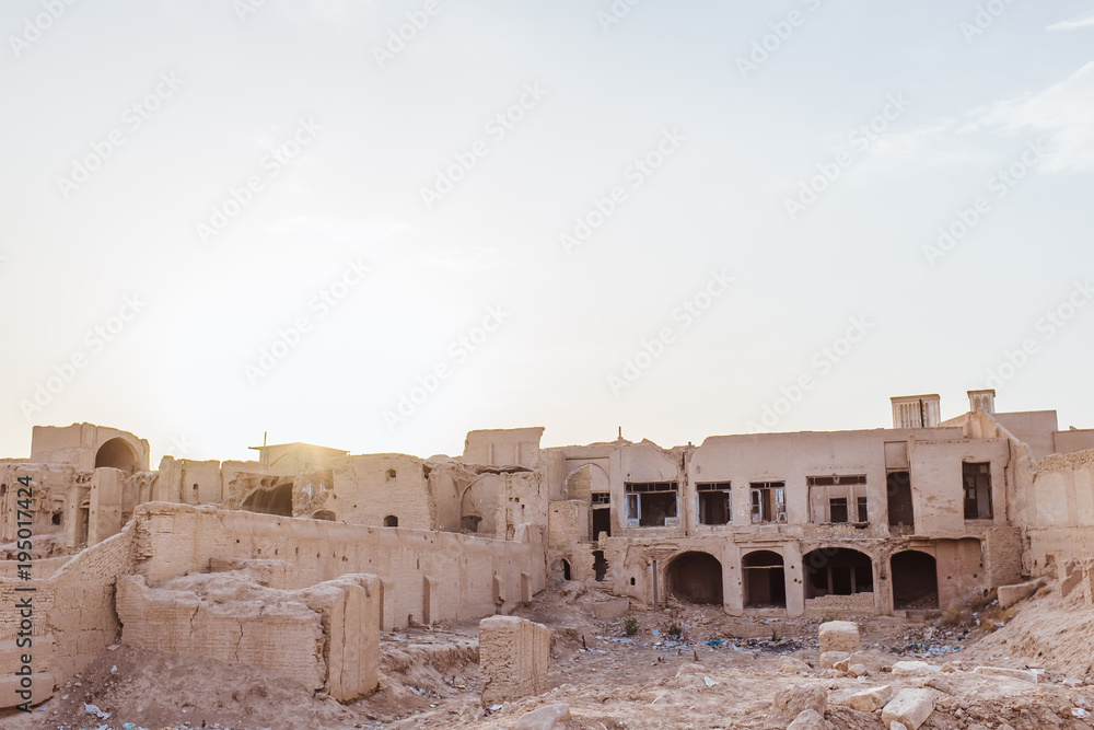 old buildings in Yazd, Iran