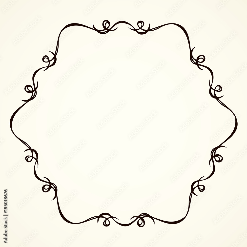 Vignette. Vector drawing Vignette. Vector drawing