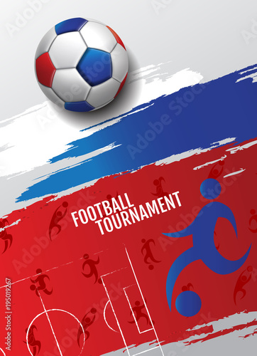 Football tournament, Soccer, cup, Design Background Template, Vector Illustration.