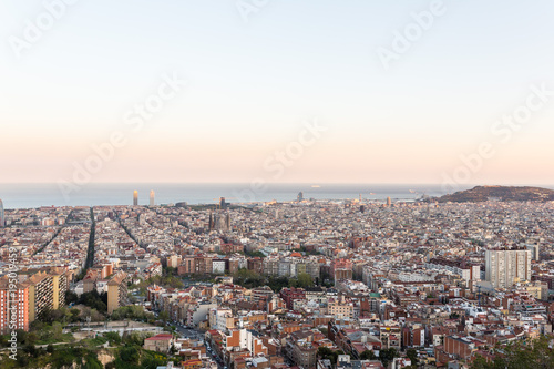 barcelona city panorama