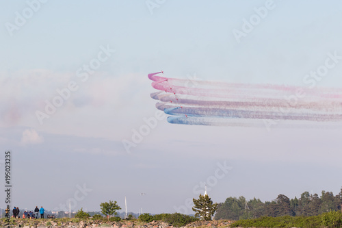 Jetfighters painting the sky photo