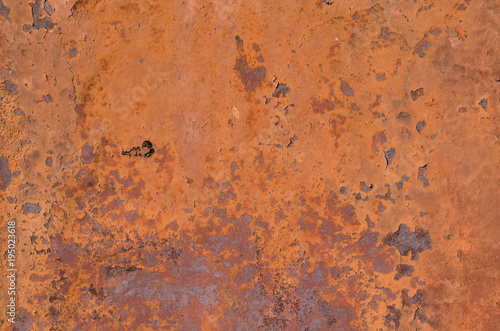 The Texture Of The Old Rusty Metal Plate