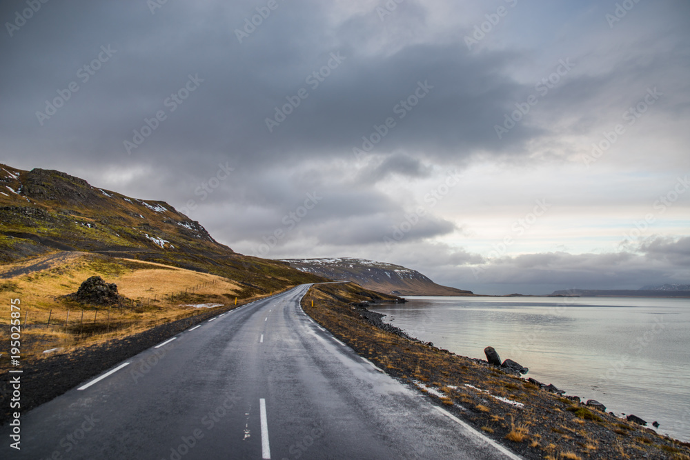 Empty road in Iceland Empty road in Iceland