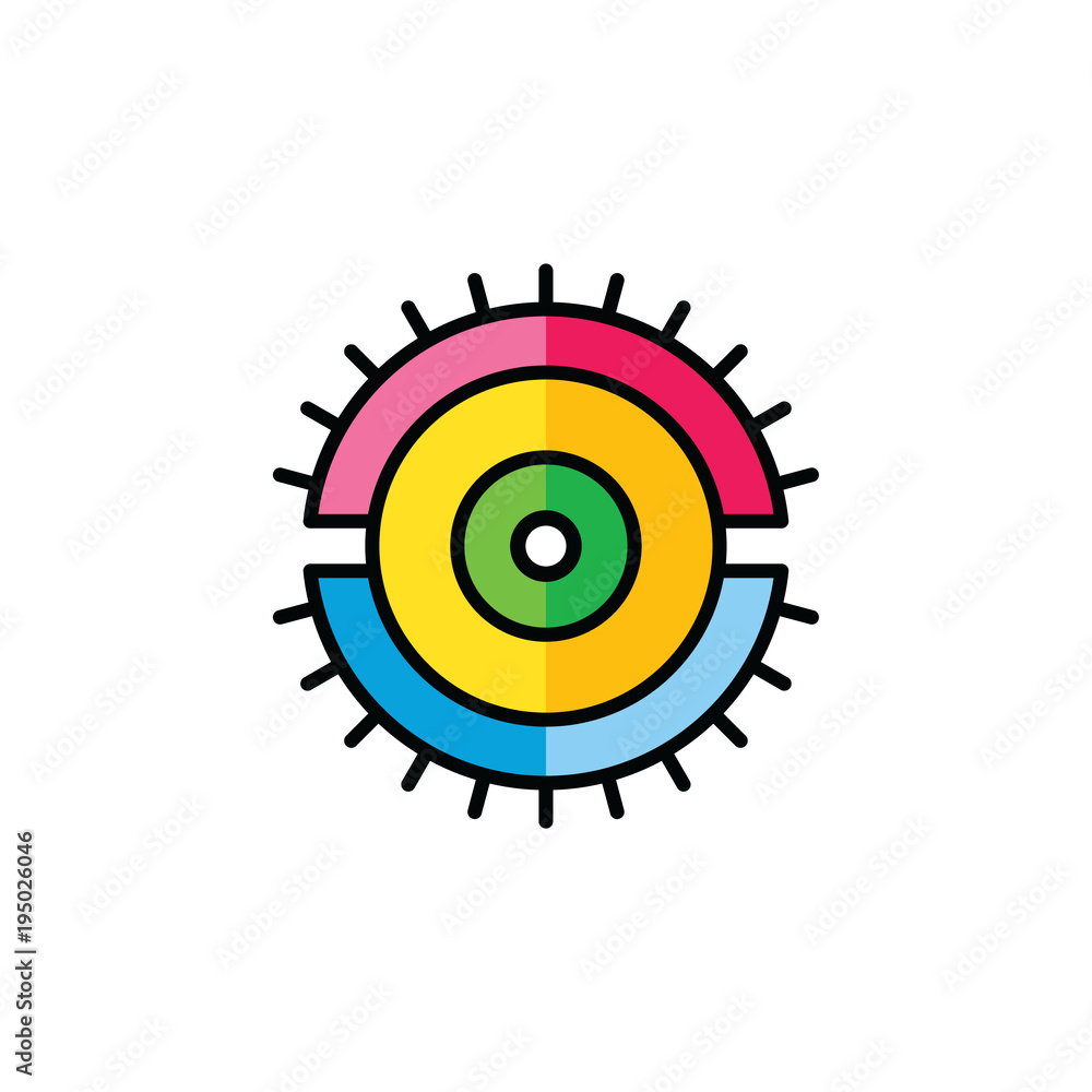 Fototapeta premium one eye of god religious sign symbol logo logotype